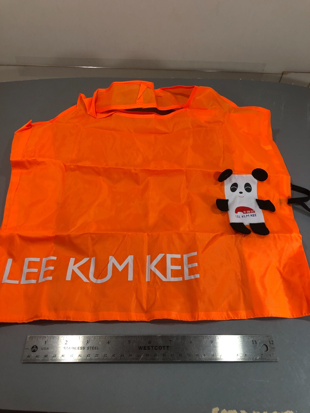 5x Lee Kum Kee Panda Eco-Friendly Reusable Nylon Grocery, Shopping, Tote Bags
