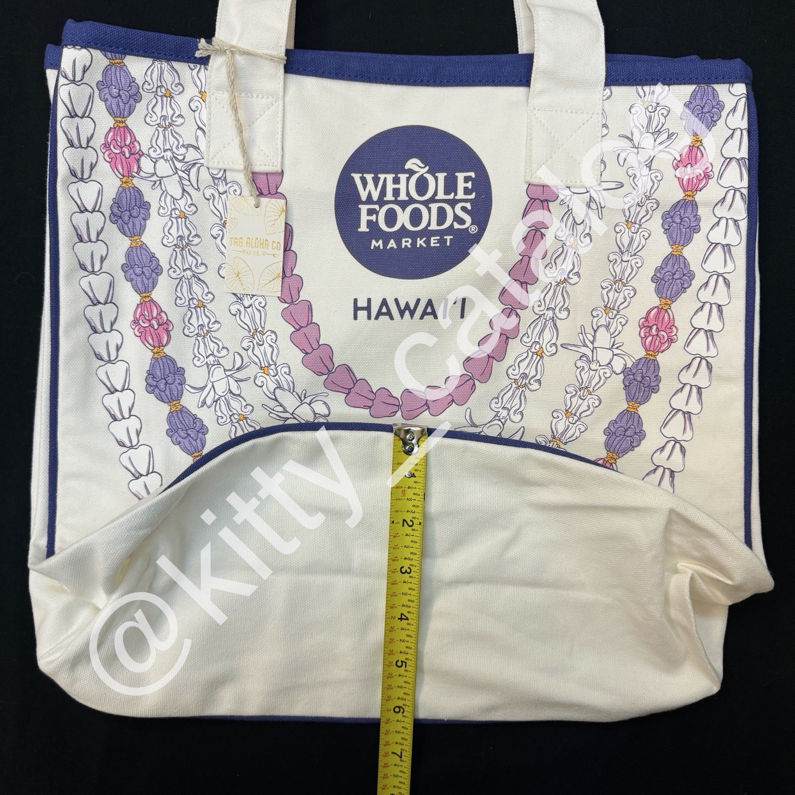 Whole Foods x Tag Aloha Company: Rope Tote Crown Flower Bag, Hawaii Exclusive