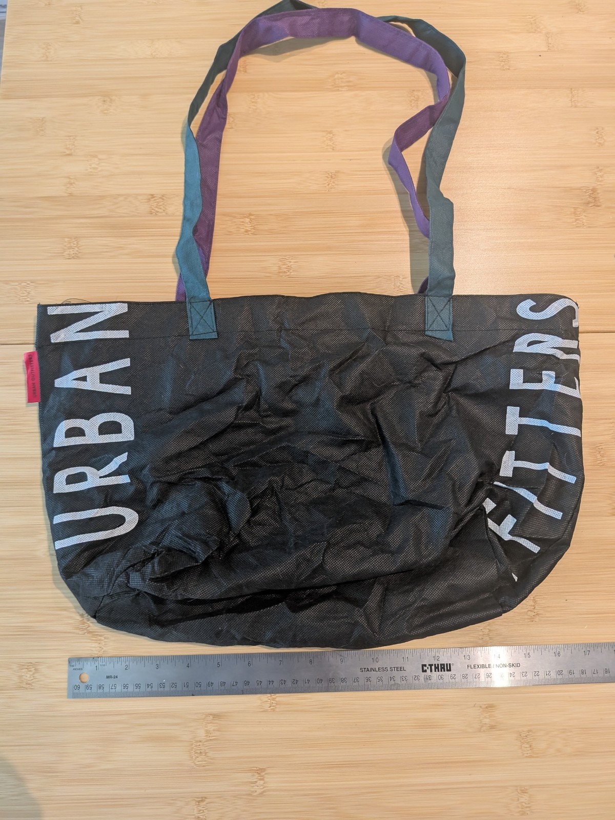 Urban Outfitters Ultralight Small Reusable bag Black And Purple