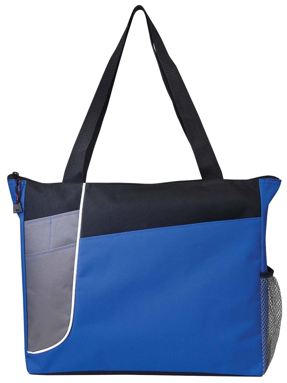 16″ Zippered Shopping Beach Tote Book Grocery Overnight All Purpose Shoulder Bag