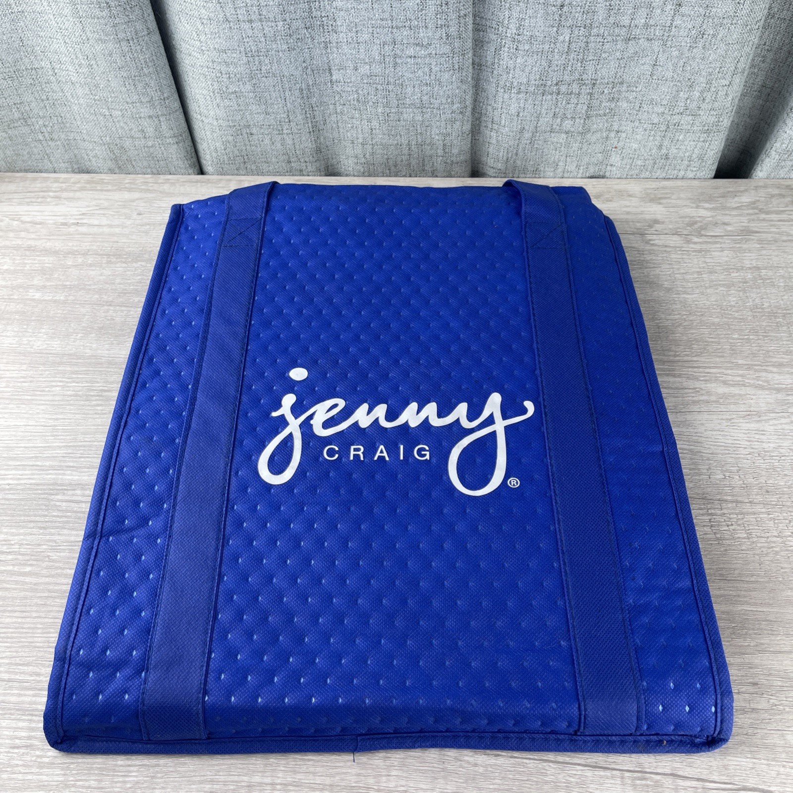 Jenny Craig Insulated Cooler Bag Double Handles Clear Front Pocket Retired