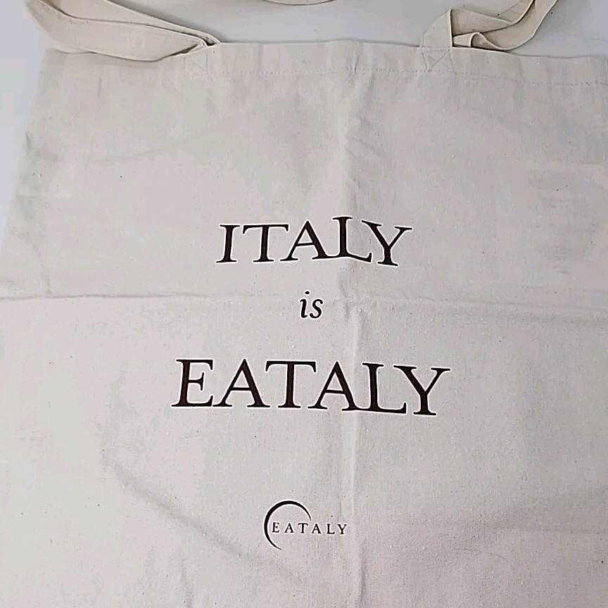 Eataly London Tote Bag Storefront UK Liverpool Street Italy Cloth Shopper New