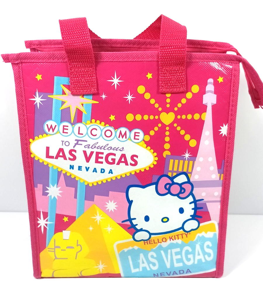 Hello Kitty Sanrio Las Vegas Insulated Lunch Bag 2012 Pink 9.75″ x 8.5″