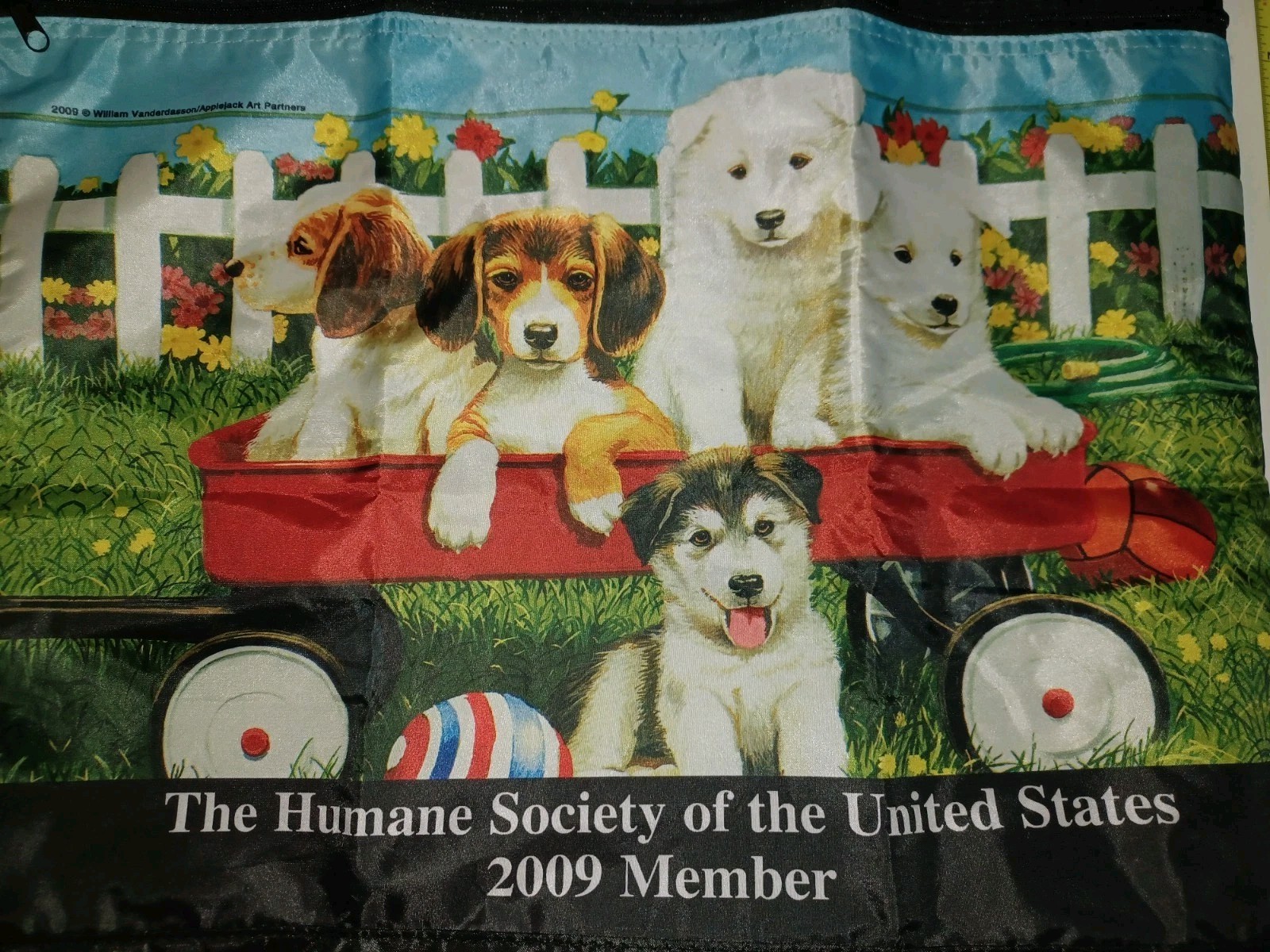 vintage 2009 Humane Society of the United States promotional tote bag