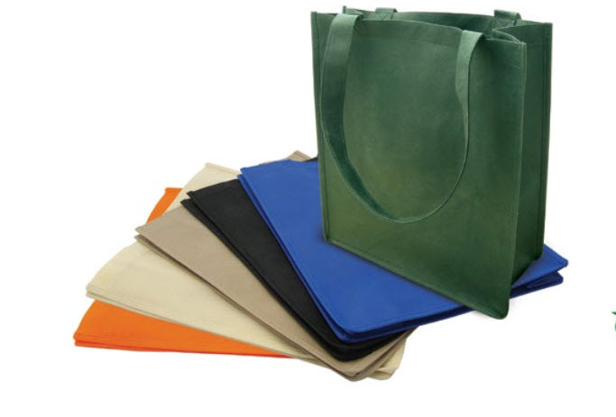 NEW Recycled Reusable Eco Friendly Grocery Shopping Tote Bags 13x15x6 6″ Gusset