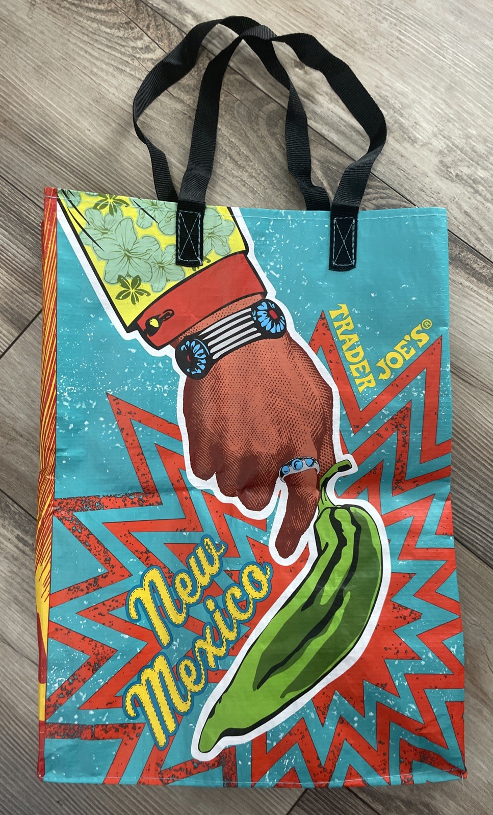 Trader Joe’s Fashion 6 Gal Reusable Grocery Bag Sant Fe Local New Mexico Style
