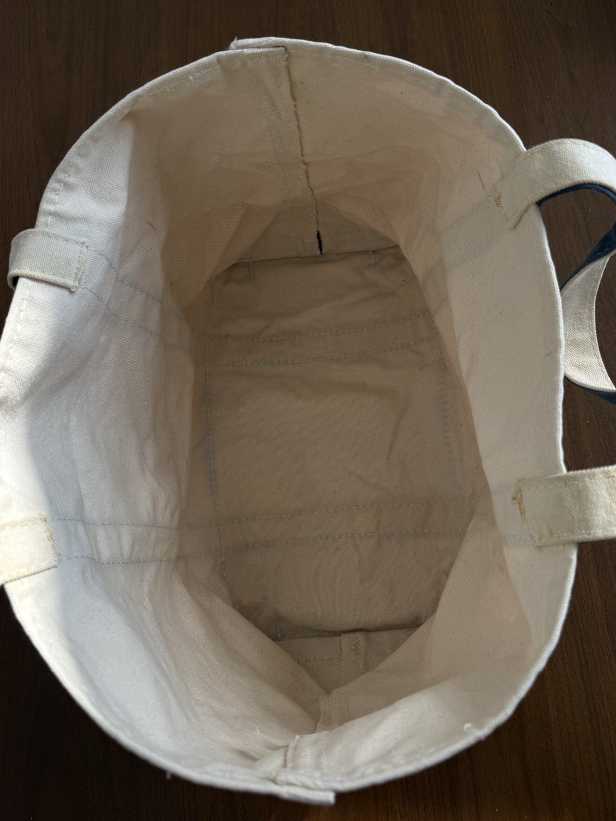 Trader Joe’s Canvas Tote Bag Large Canvas Boat Tote Navy Blue Grocery Beach