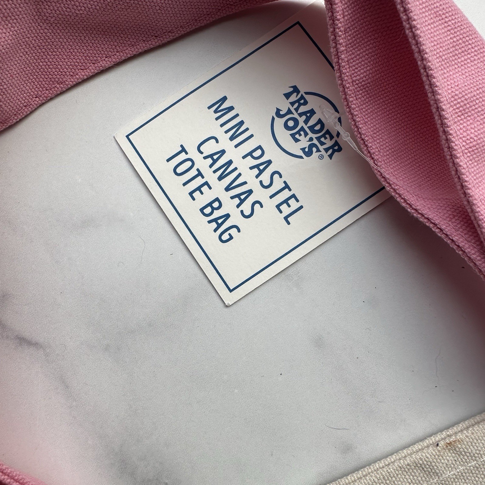 Trader Joe’s Canvas Tote Bag Gift Pink Rose Hand Cream Candle Face Toner Scrub
