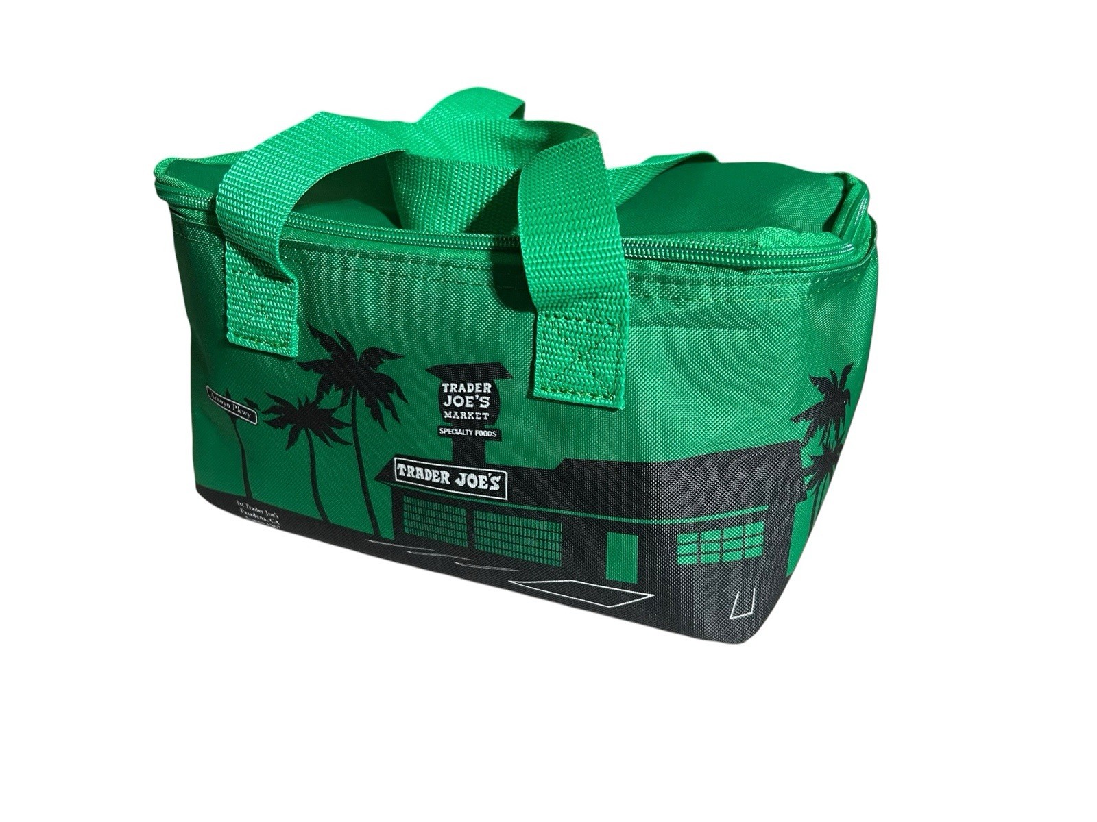 Red & Green Holiday Trader Joe’s Mini Insulated Cooler Tote Lunch Bag Limited