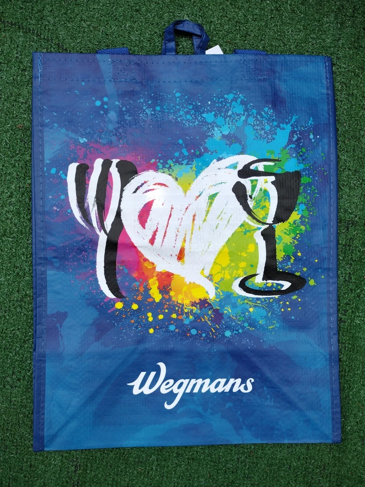 2 X Wegmans Reusable Shopping Tote Bag With Support Liner