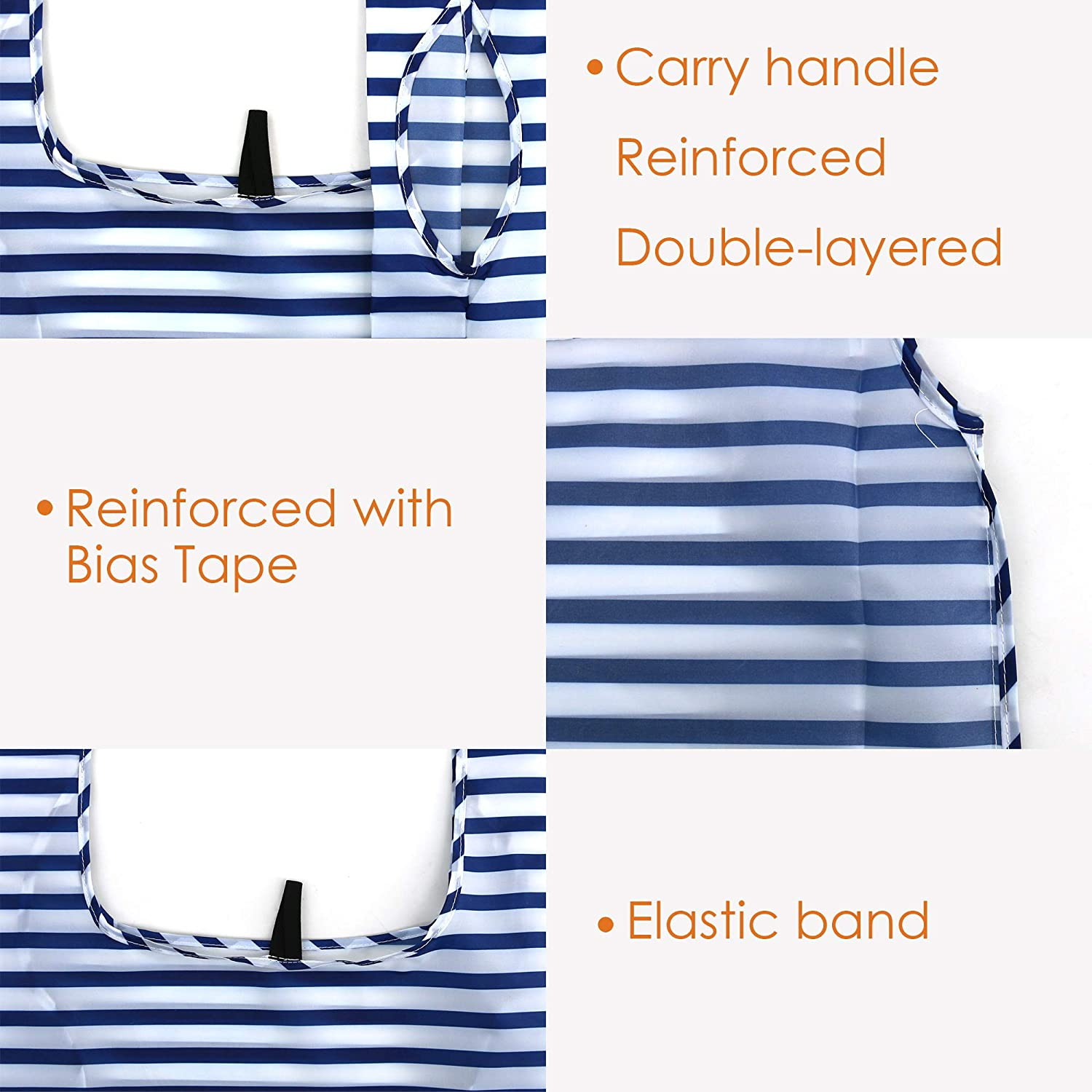 Gift Bags Reusable Grocery Bags Shopping Bags Large Tote Bag 12 Pack Foldable
