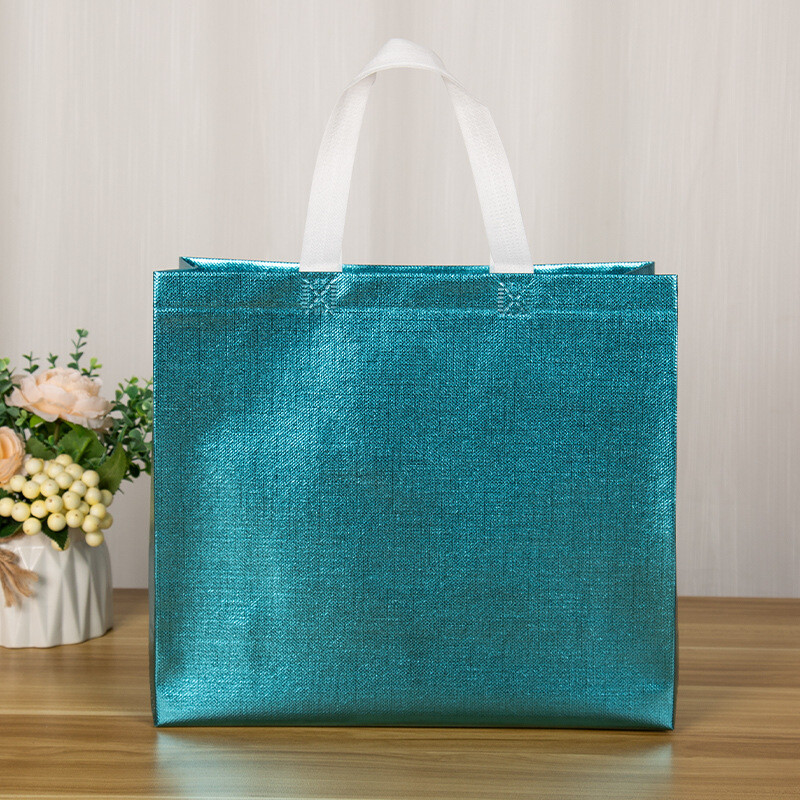 Eco Shopping Bag Takeaway Laser Bag Non-woven Fabric Film Coated Waterproof