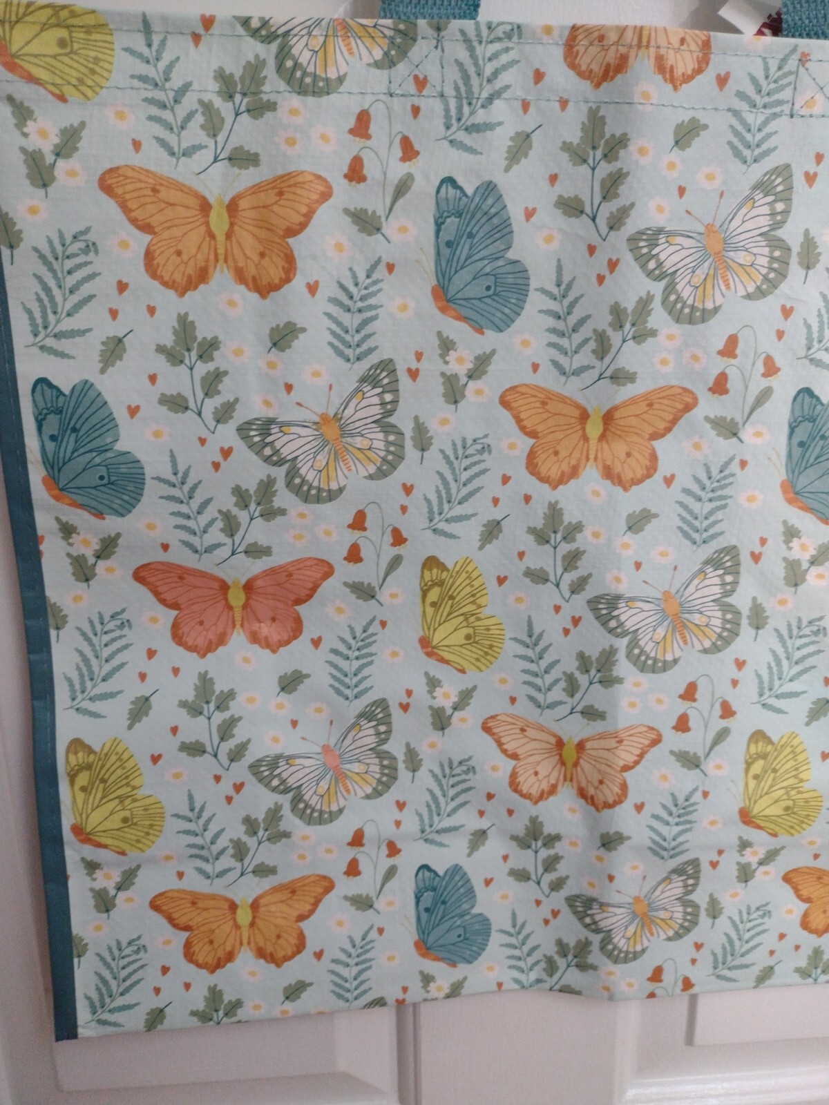 TJ Maxx Large Shopping Bag Butterfly Butterflies Summer Eco Friendly Tote Bag