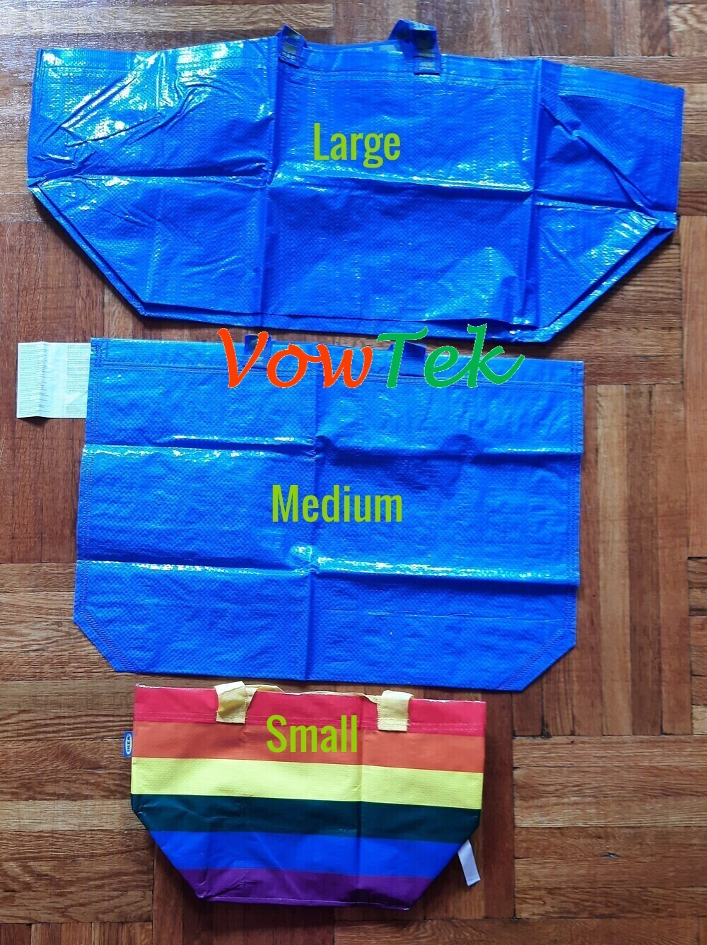 Two IKEA Medium ECO Friendly FRAKTA Tote for grocery shopping laundry storage