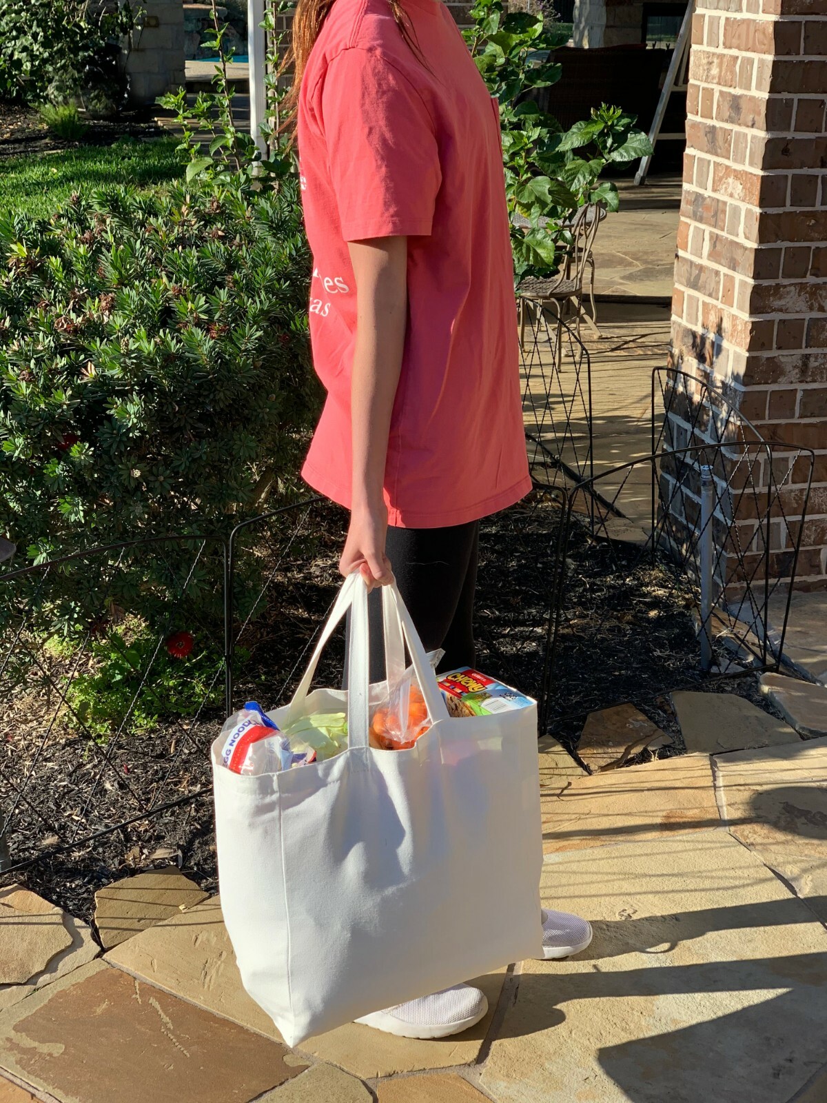 Large Cotton Canvas Shopping Grocery Tote Bags – Reusable-10oz Fabric 14x14x7.5″