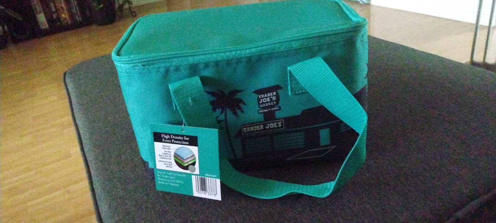 Trader Joe’s Mini Insulated Bag for Lunch, Shopping 1.5 Gallon: Red, Green NWT