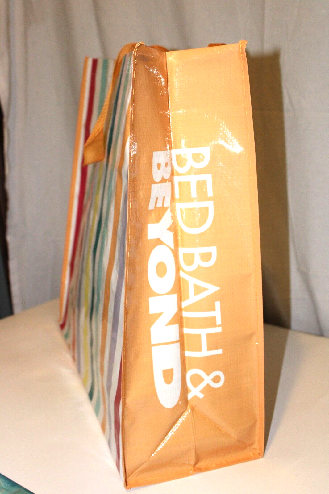 BED BATH & BEYOND Large Reusable TOTE BAG Stripe