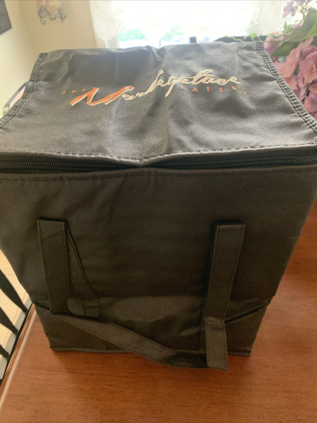 Tote Bag Reusable Shopping Grocery Box Foldable Black 12″ x 9″ x 13″