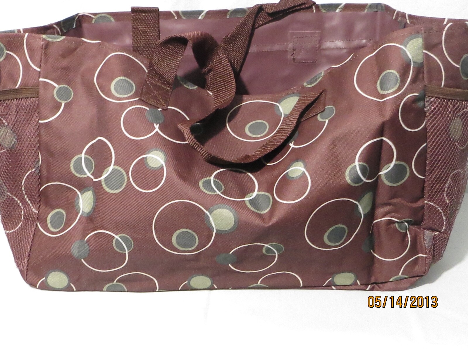 Canvas Plastic Bag For Farmers Market Groceries Books Gym Diaper Overnight