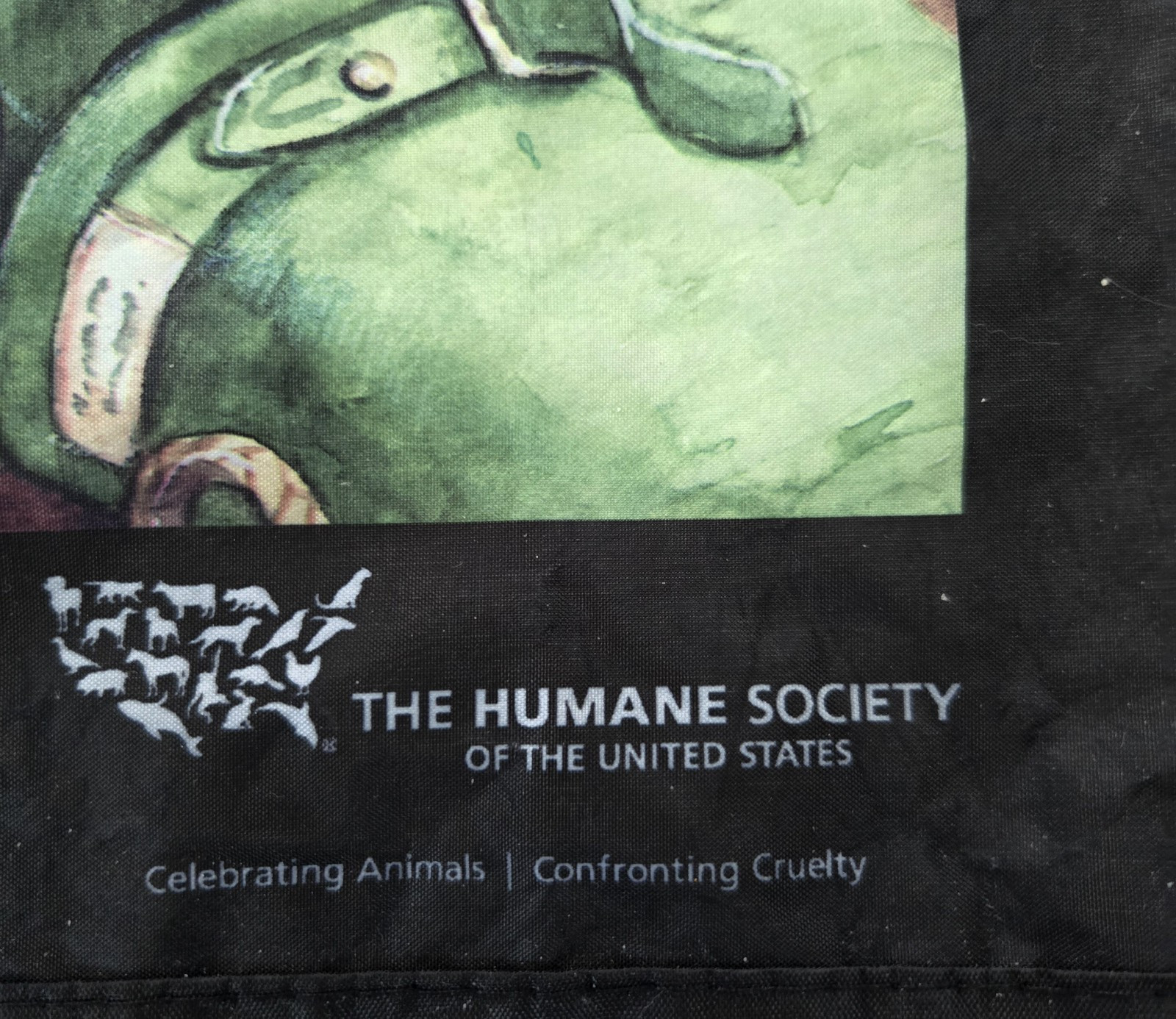 Humane Society Member Tote Bag w/Debbie Cook Artwork, 14×16″