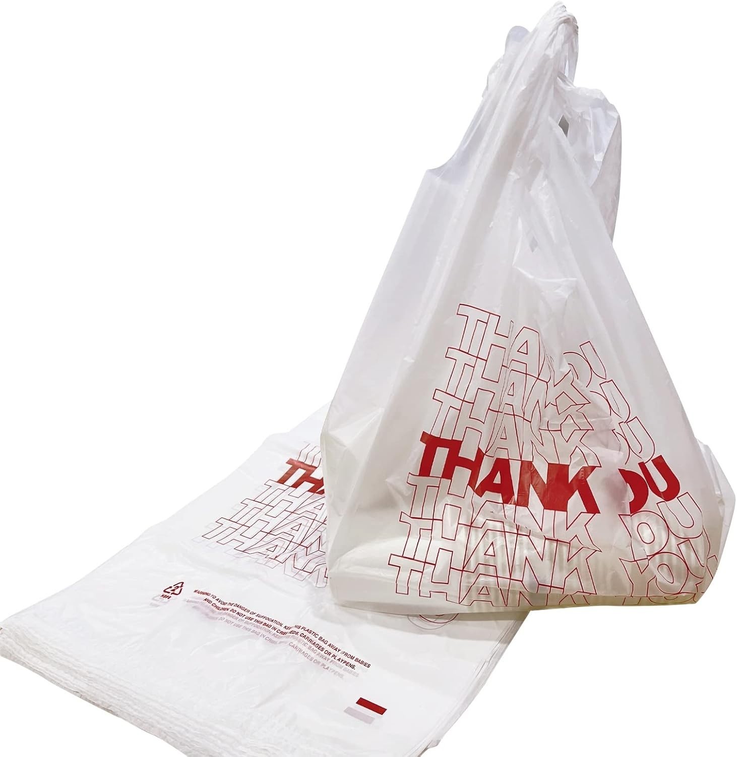 600 Count Thank You Grocery Bags – Durable Reusable & Disposable 11.5″x21″