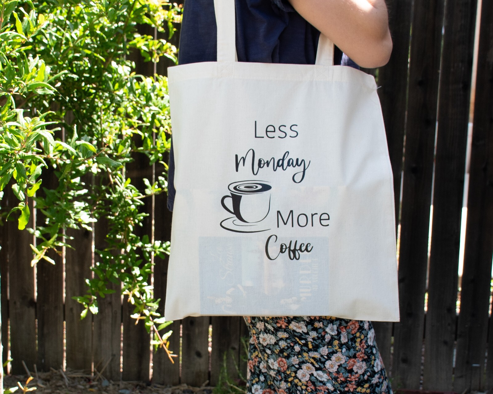 Canvas Coffee Cup Tote Bag, Cotton Reusable Bag, Grocery Shopping Canvas Bag