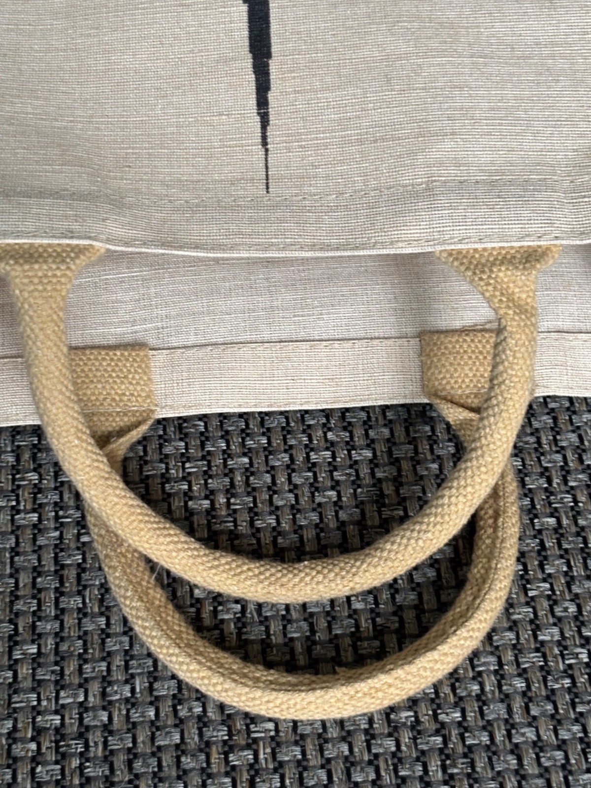 Burj Khalifa Dubai Gift Tote Shopping Bag Beige Cotton Canvas Handles 14x10x5.5