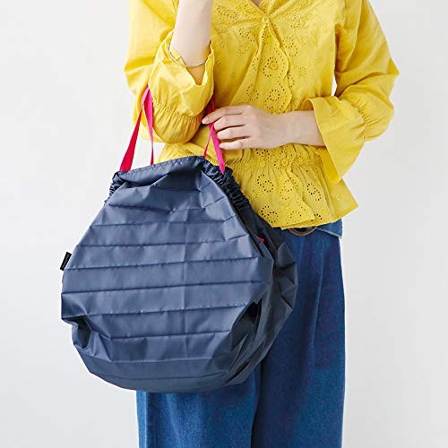 S411KU Shupatto Compact Bag, M, Flower Flowers, Instantly Foldable Eco Bag