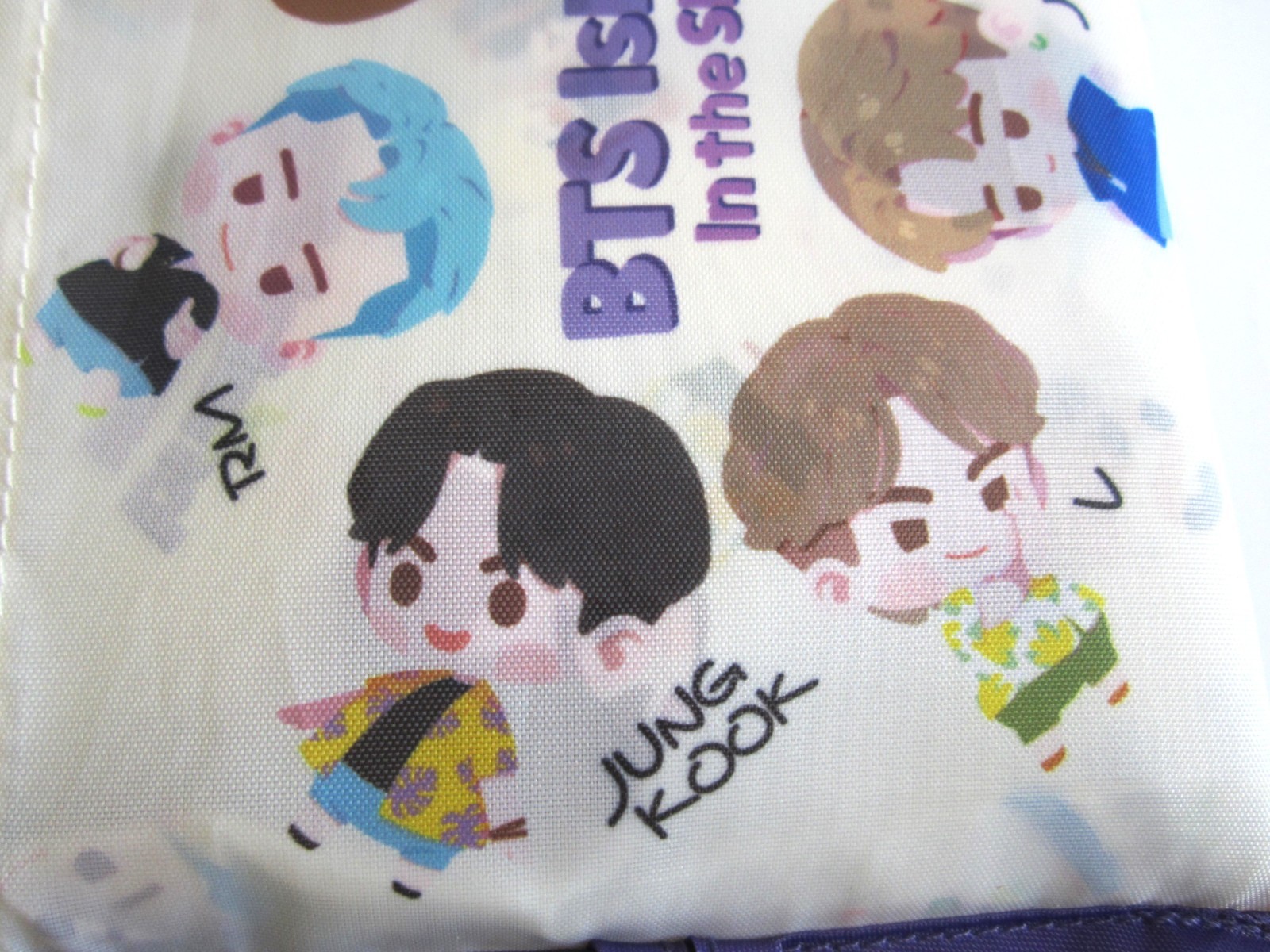 BT21 BTS Island Reusable Shopping Bag Korean Boy Band Singer Band NEW