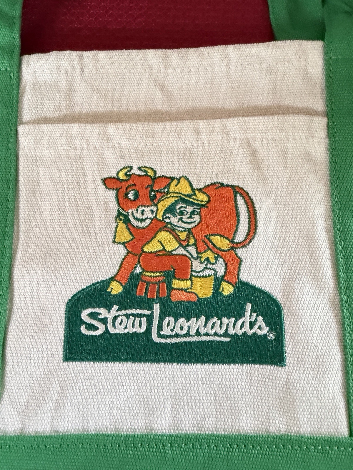 New Stew Leonards Limited Edition Mini Canvas Tote Bag 2026 Green Embroidered