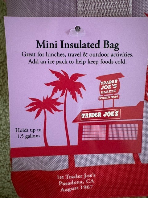 Trader Joe’s Pink Purple Ocean Mini Insulated Tote Bag Summer 2026 Set of 2