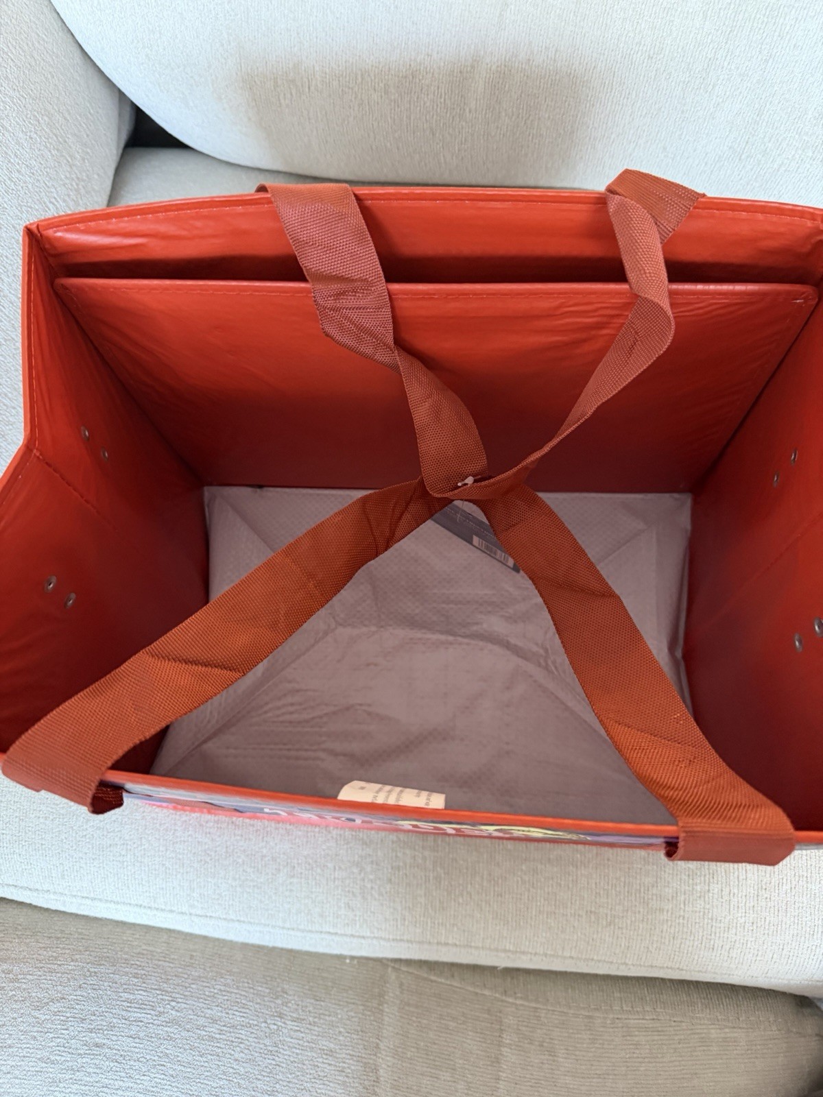Brand New Trader Joe’s Stand-Up Collapsible Tote Bag Moon & Sky Holds 6 Gallons