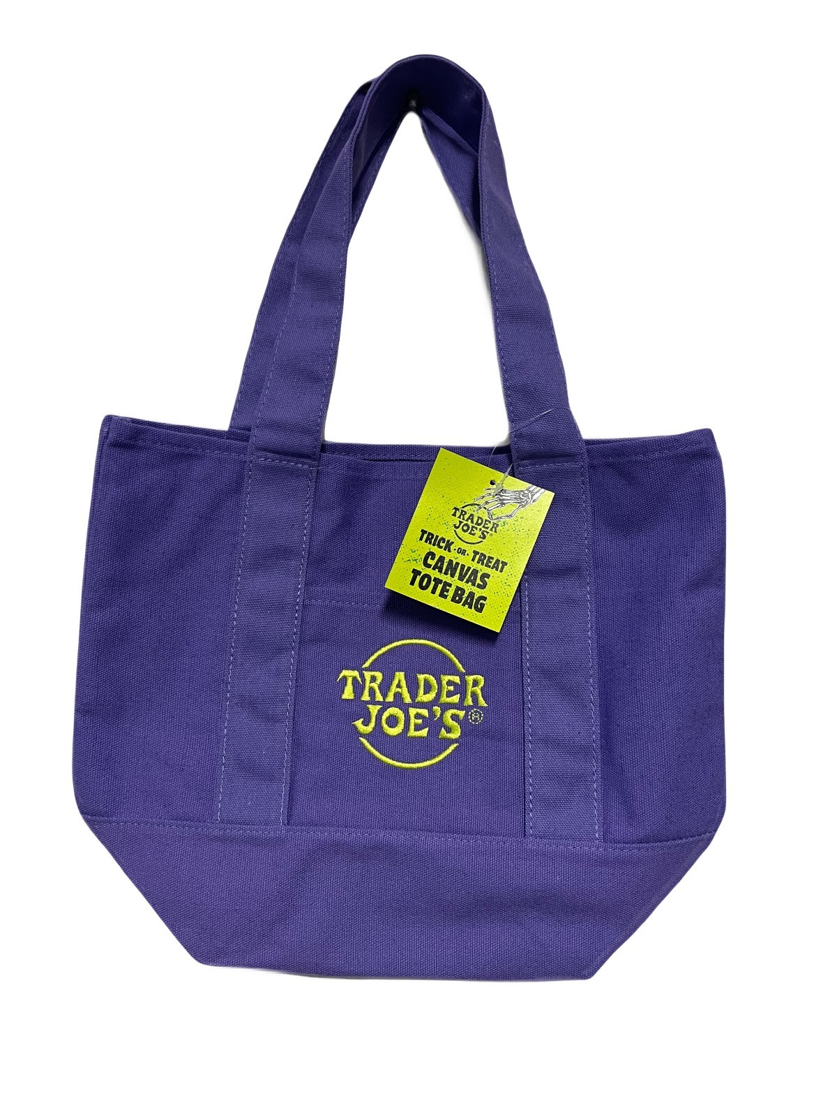 Trader Joe’s Purple Canvas Trick or Treat Tote Bag