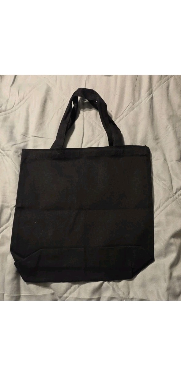 Black Canvas Foldable Tote Bag ‘Some Call It Chaos We Call It Family’