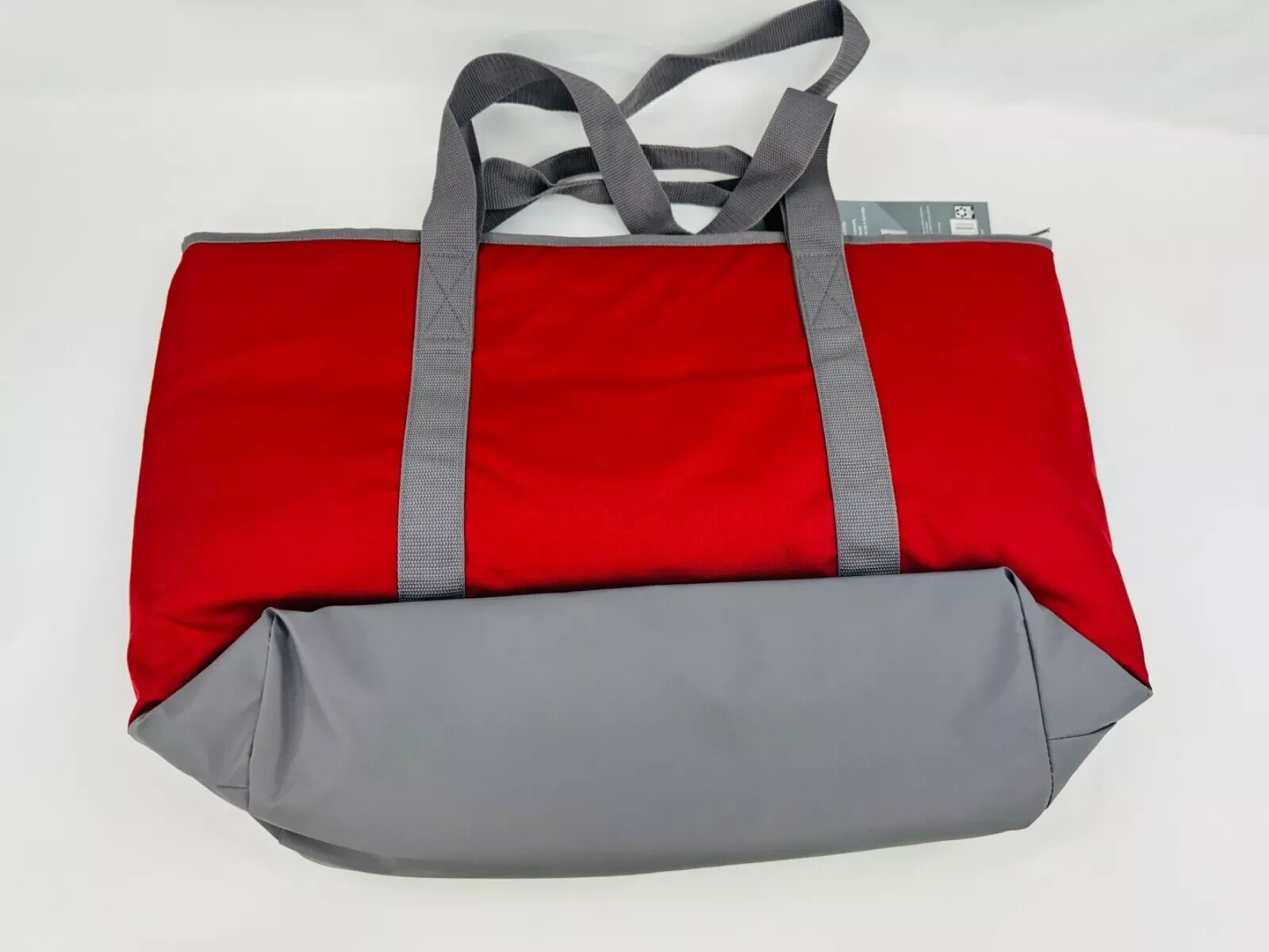 Sams Club Member’s Mark Cooler Tote 25×17 Insulated Shopping Bag Holiday Red NEW