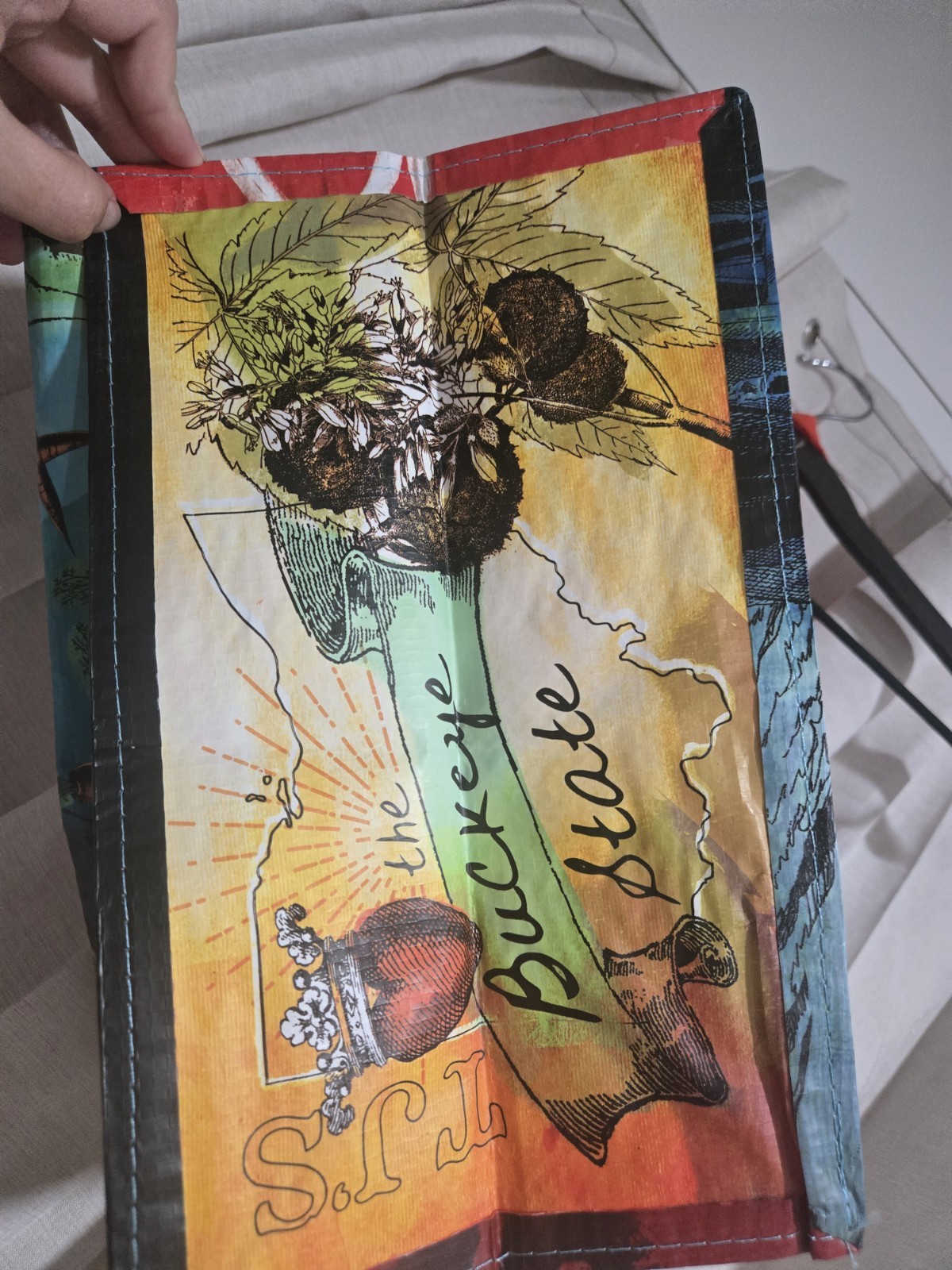 Trader Joe’s OHIO (BUCKEYE STATE) BAG Reusable Shopping Grocery ECO Bag Handles