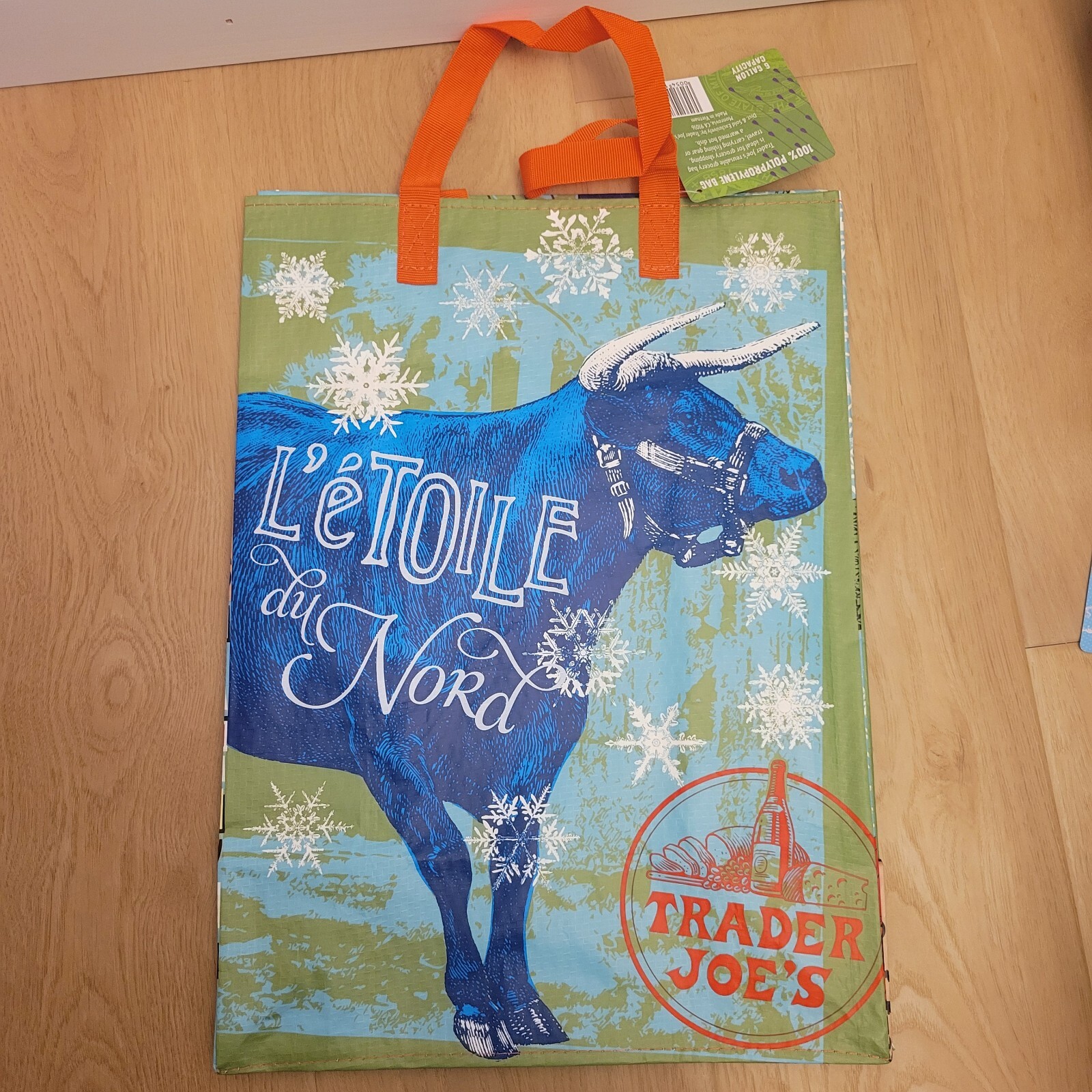 New Minnesota Edition Trader Joes Reusable Grocery Bag 6 gal NWT