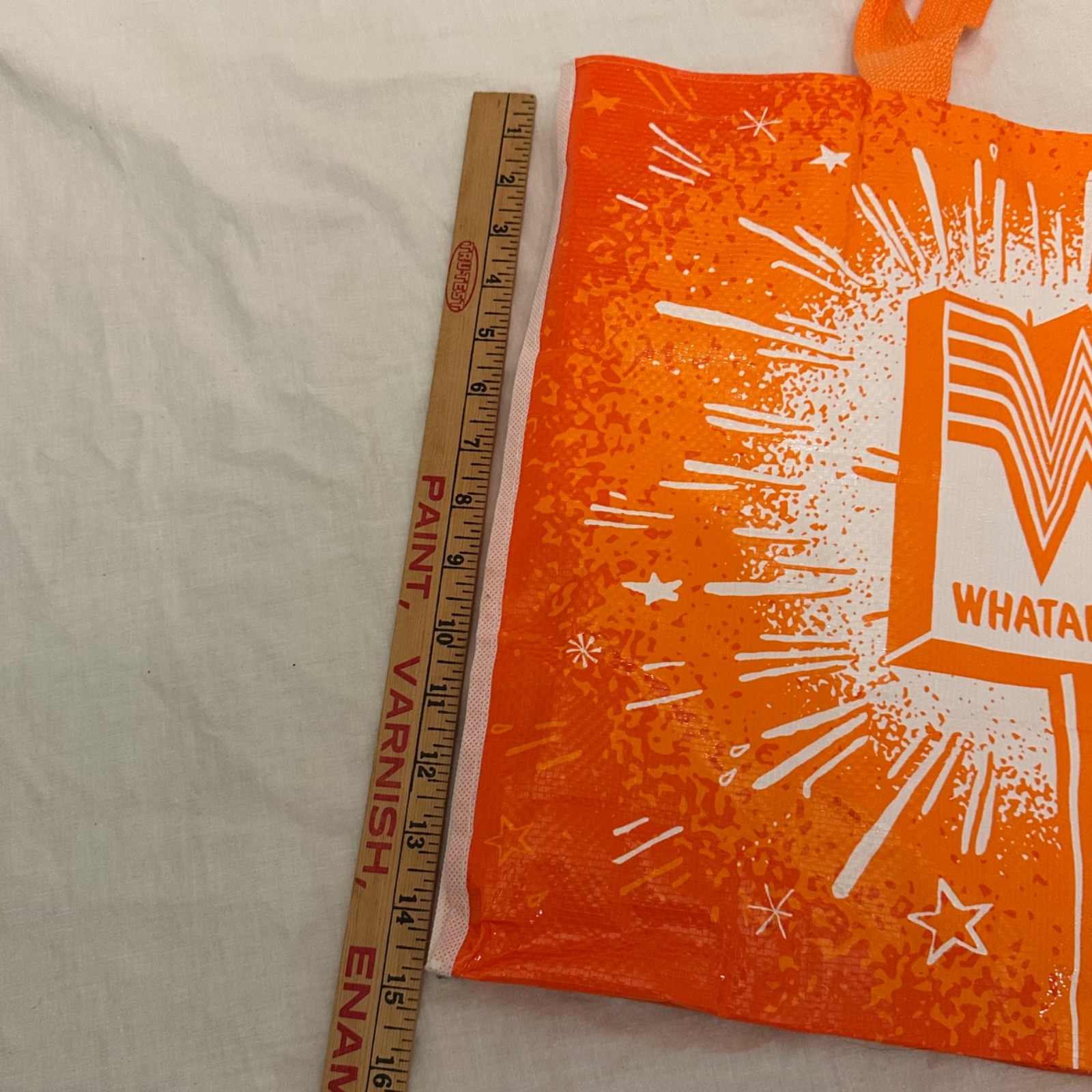 XLarge WHATABURGER Recycle Reusable Eco Friendly Shopping Beach Camping Tote Bag