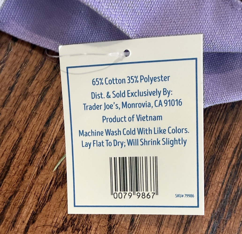 NEW Lot 4 Trader Joe’s mini canvas tote bags spring 2025 Easter pastel set NWT