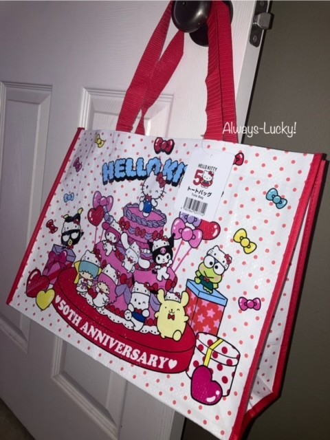 NWT Sanrio Hello Kitty 50th Anniversary Japan Limited Collectors Tote Bag NEW!