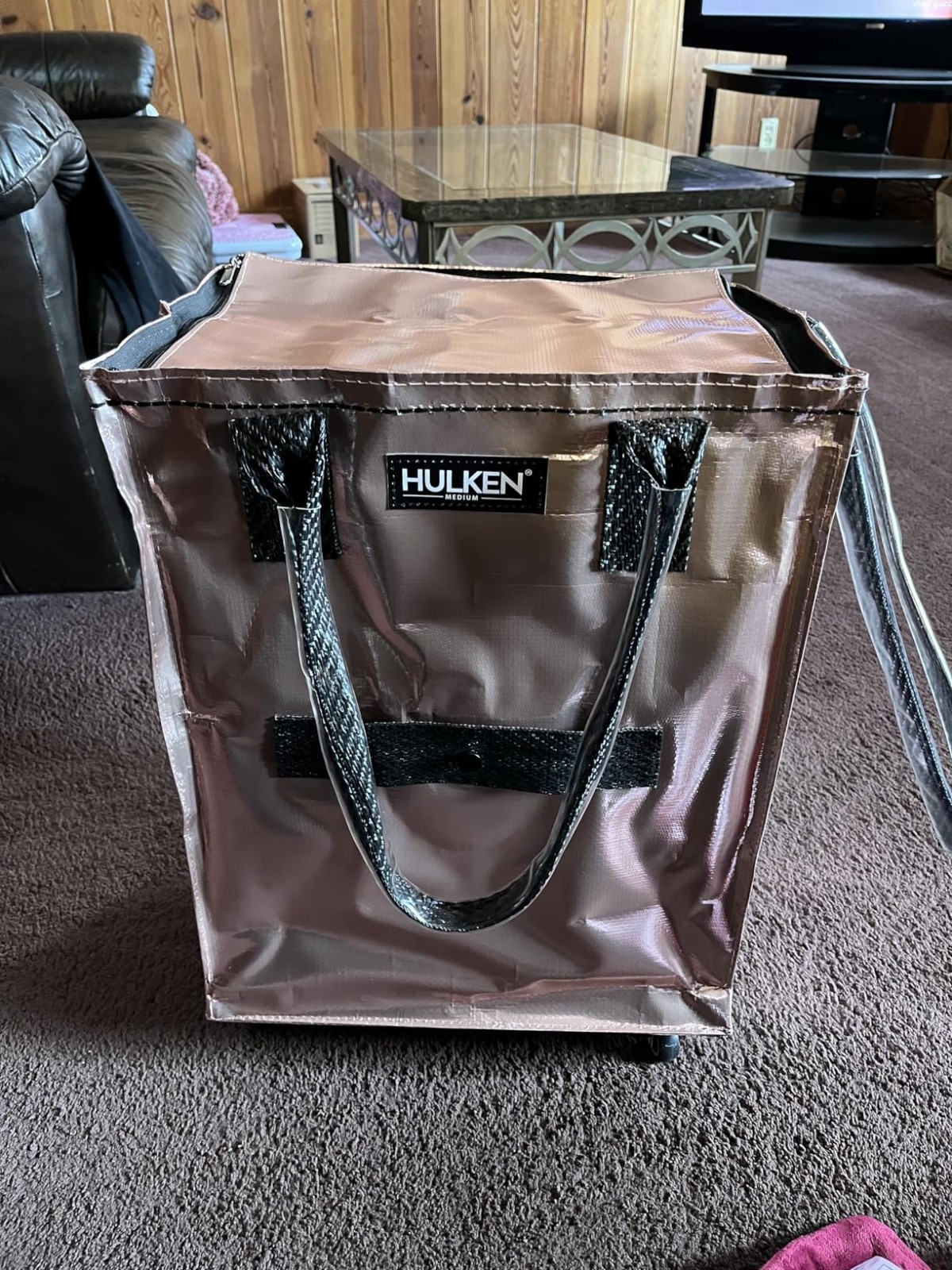 Medium Rolling Grocery Trolley Tote – 66 lb Capacity, Foldable & Water-Resistant