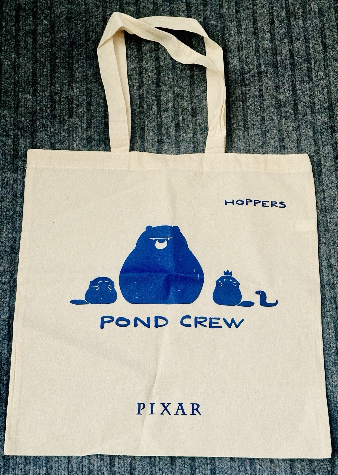 Pixar HOPPERS Movie Promo Tote Bag – POND CREW Mabel Beaver – NEW Rare