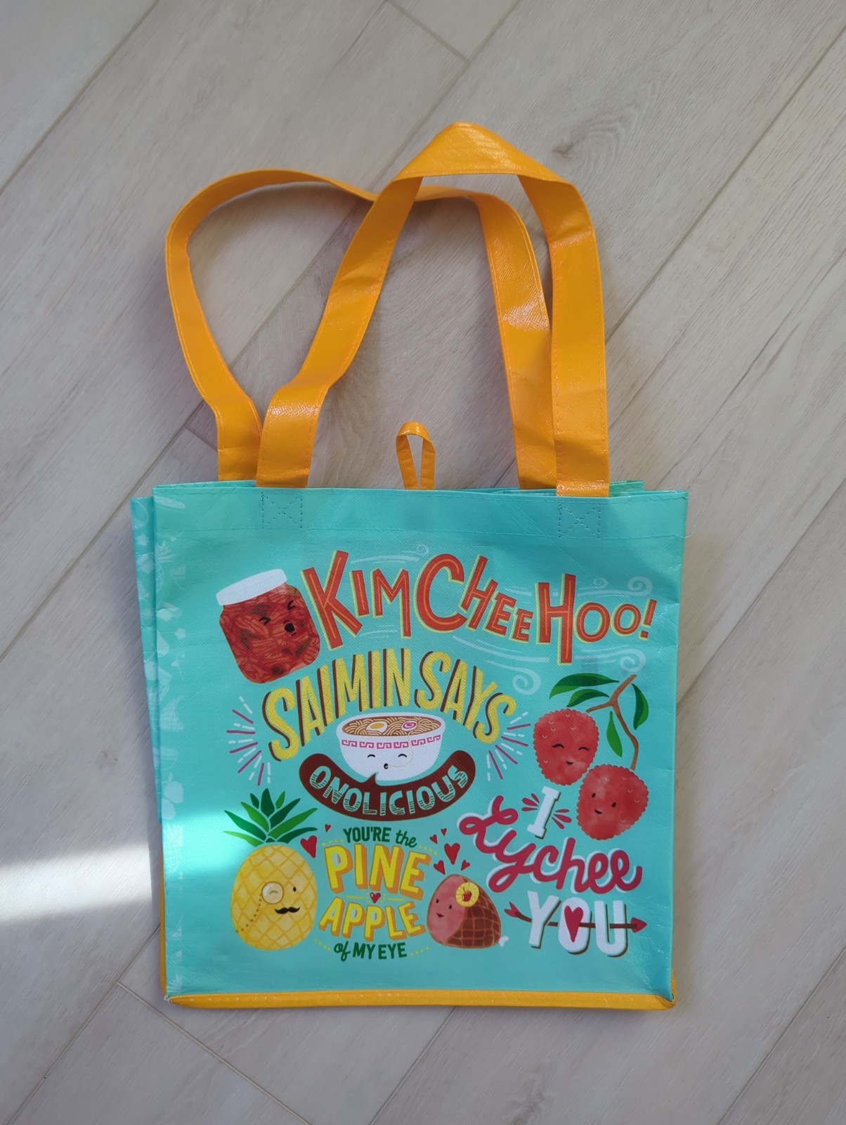 FOODLAND HAWAII Reusable Grocery Bag Shopping Tote Food Puns Limited Edition