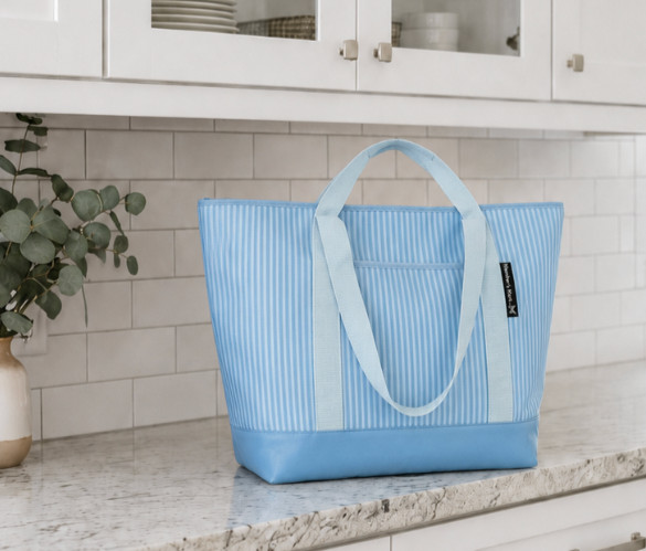Member’s Mark Dual Carry Extra Large Insulated Shopper Tote Bag Light Blue NWT