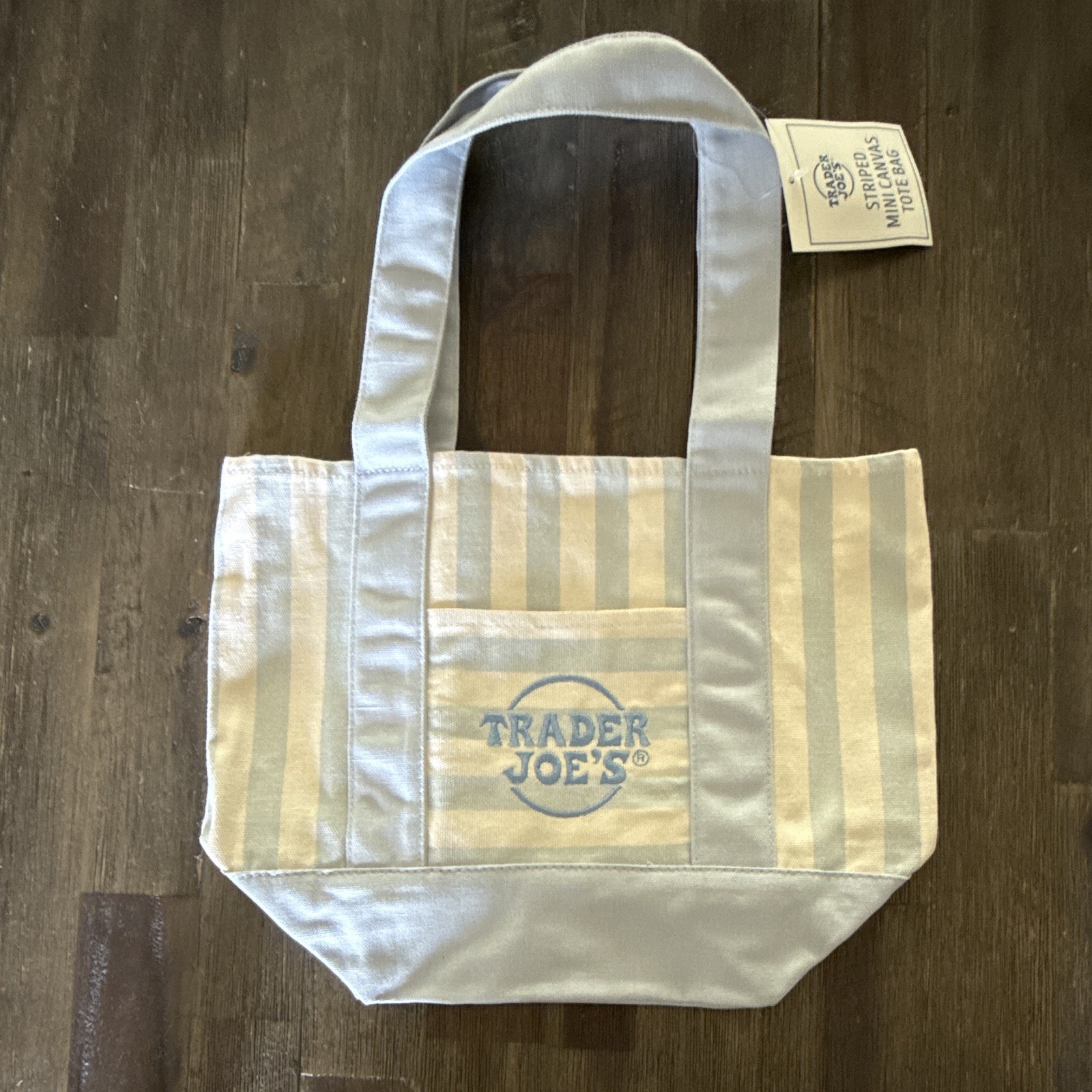 NWT Blue Striped Viral Trader Joe’s Reusable Small