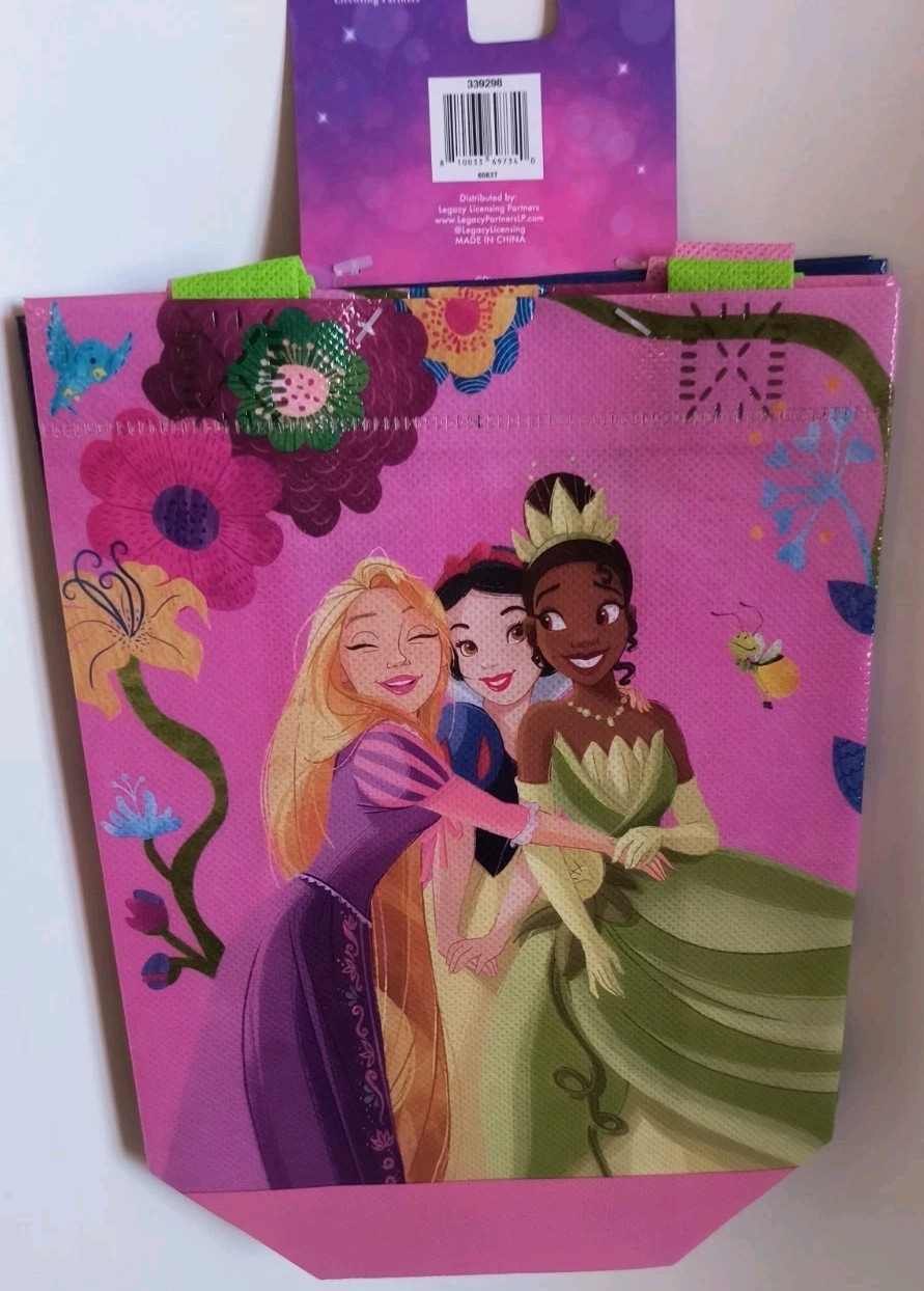 Disney Princess Mini Reusable Gift Bags 2 Pack with Handles New! Free Shipping!