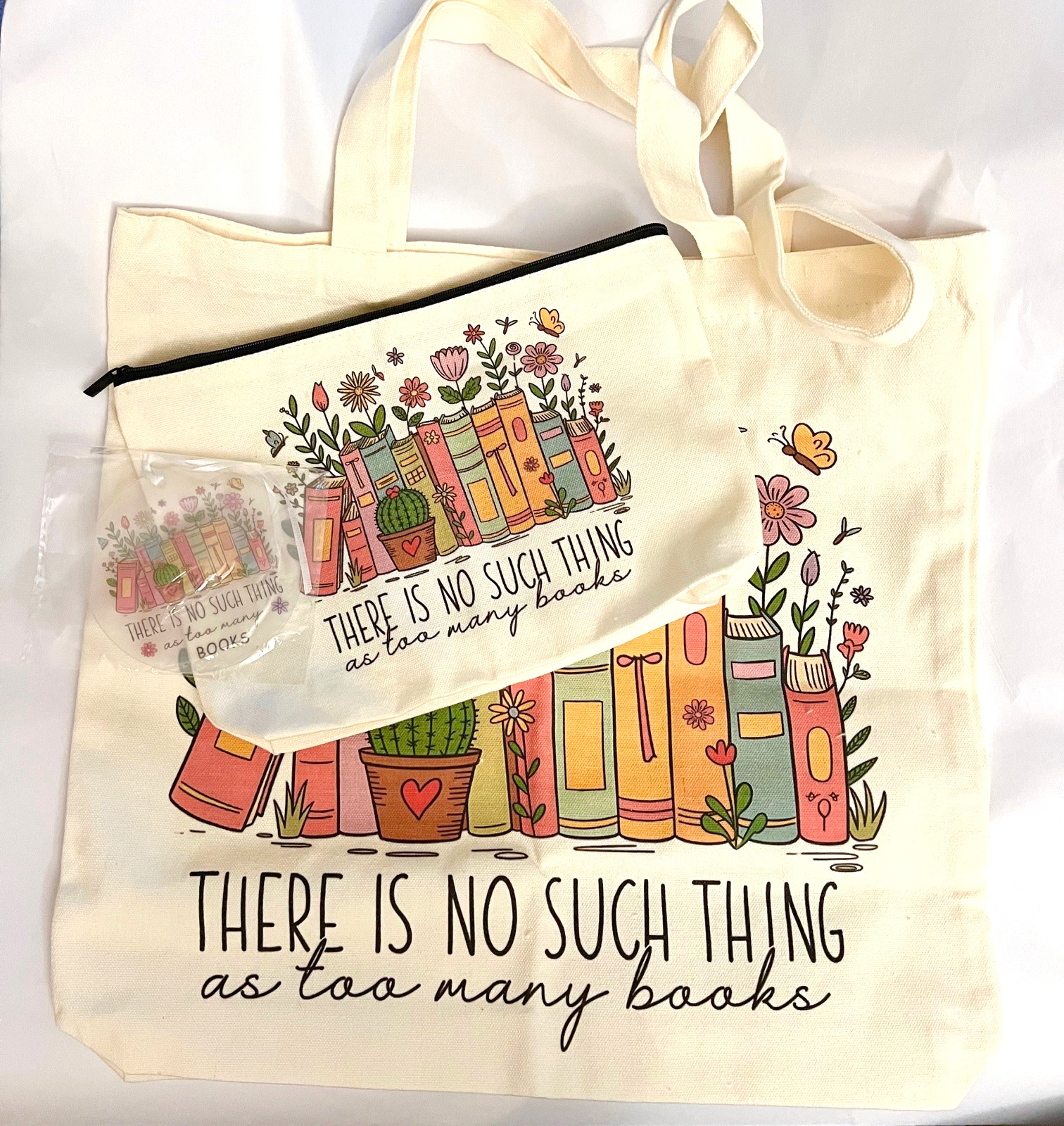 3 New Items for BOOK / reading LOVERS! Tote Bag, POUCH, All-Year Ornament