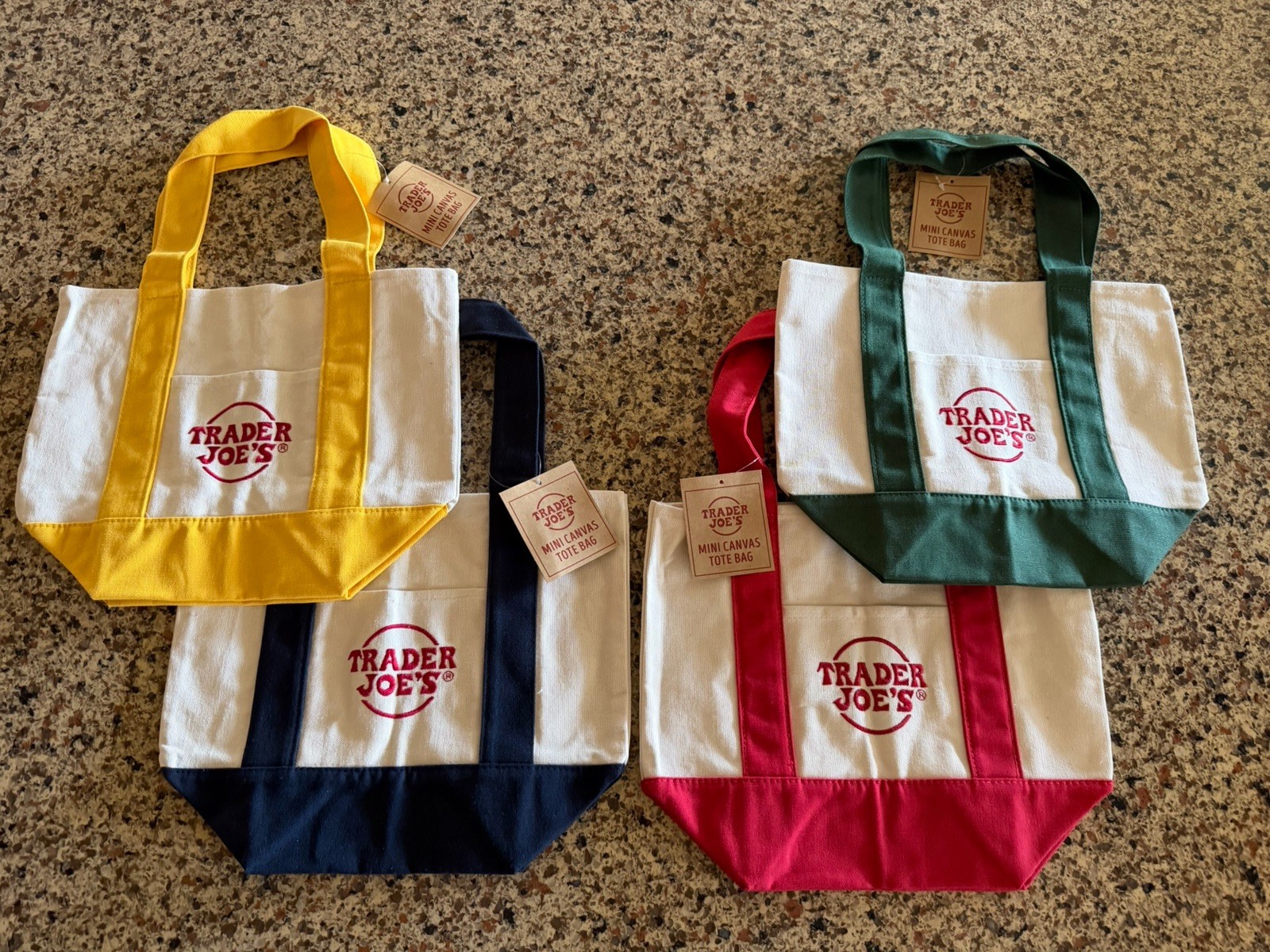 Trader Joe’s Mini and Large Canvas Tote Bags 10-pack FREE SHIPPING