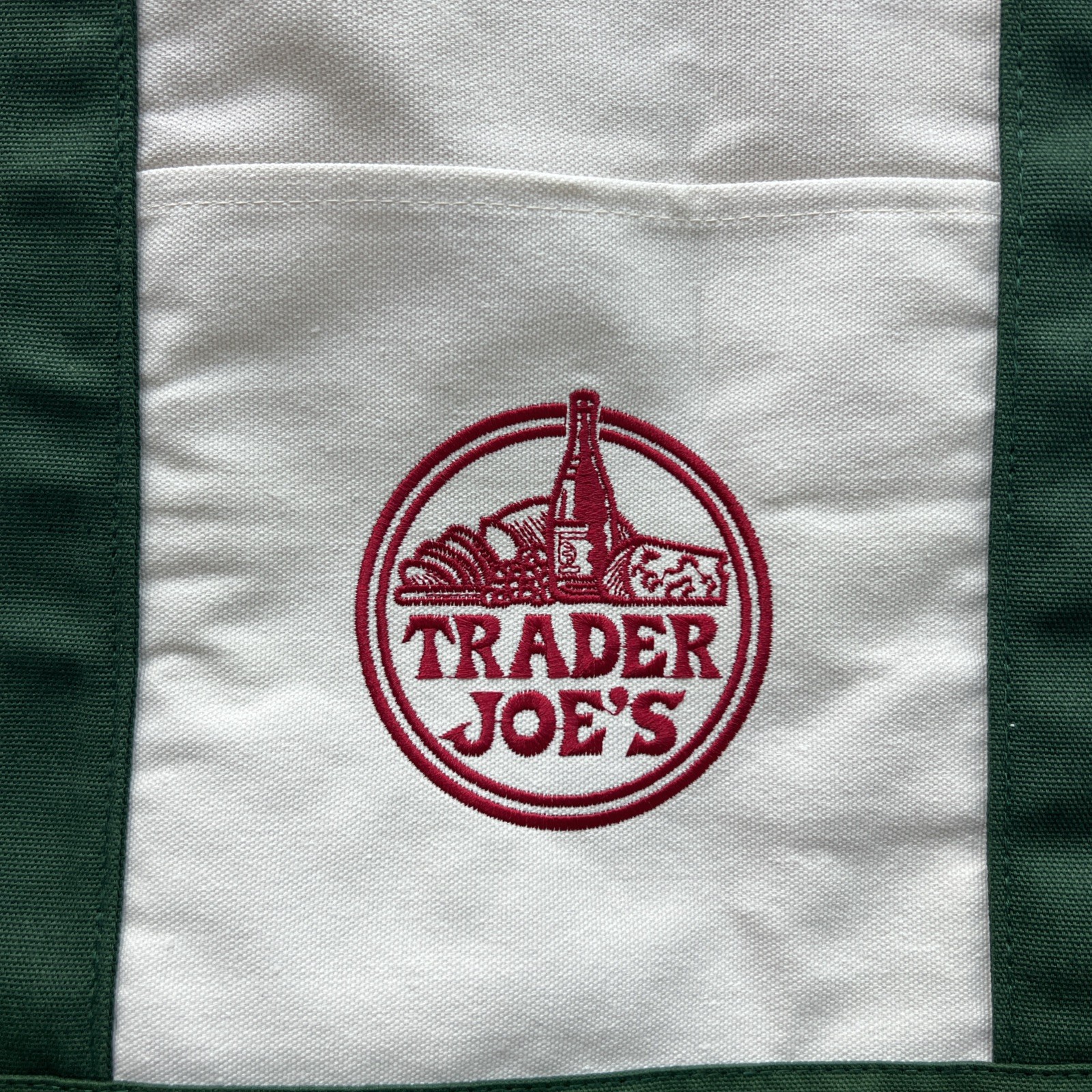 Trader Joe’s Large Green Tote Limited Edition Bag New