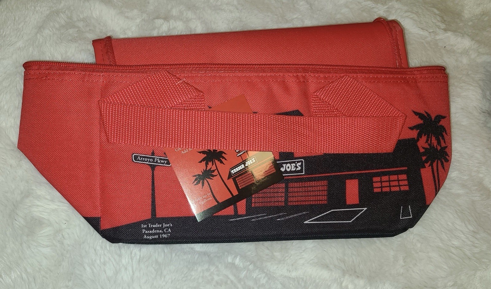 Trader Joe’s Mini Insulated Bag Set Peach Purple Red Pink Blue Lot Of 5